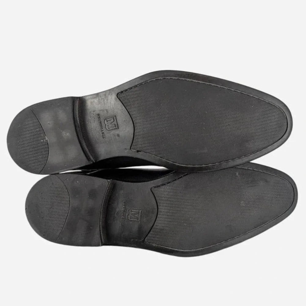 Bruno Magli Cap Toe Oxford Black Leather Dress Shoe Men 9